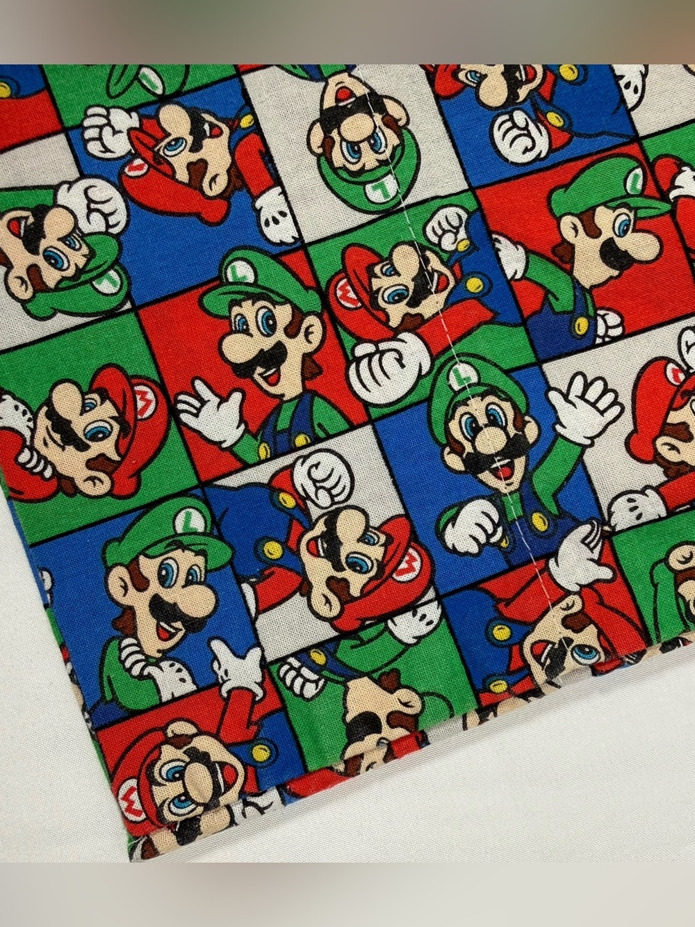 NINTENDO Super Mario Luigi Standard Pillowcase Handmade Gamer Video Game  Retro